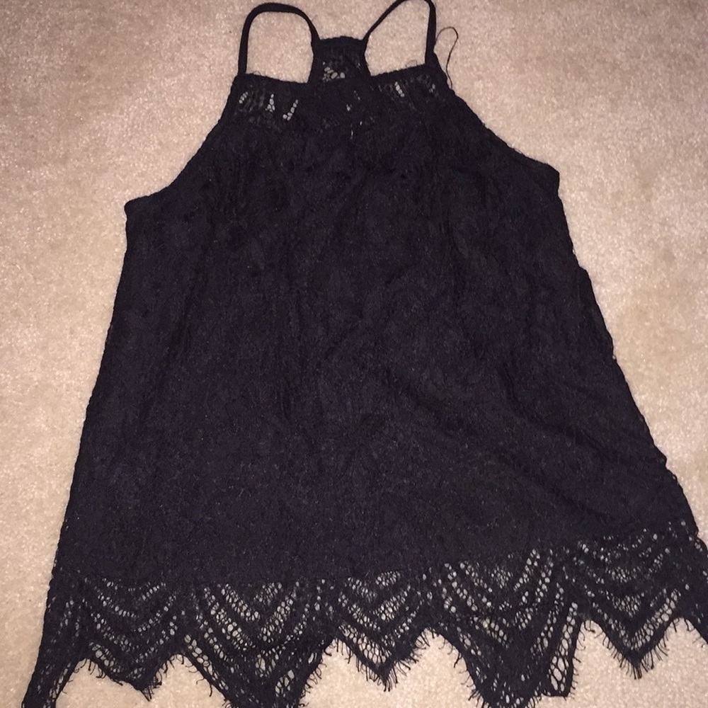 Black tank top